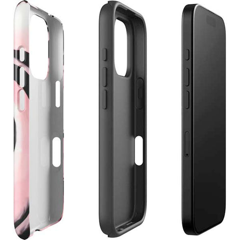 Pink Marble Ink iPhone 16 Pro Max Impact Case